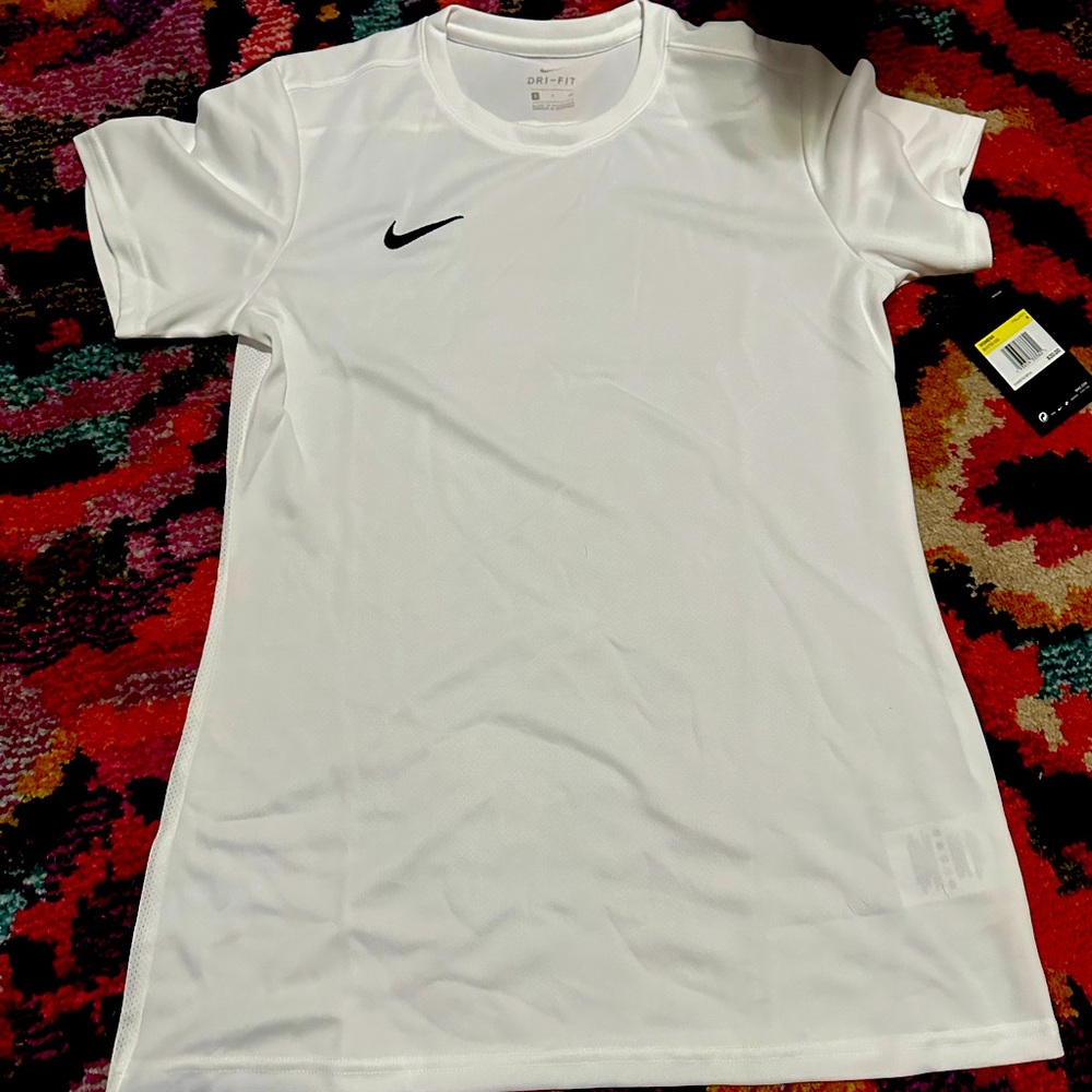Women’s White Nike Soccer Dri-fit Tee